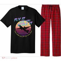 Fly It Like You Stole It Sky King Vaporwave Aesthetic Pajama Set thumb 0