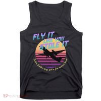 Fly It Like You Stole It Sky King Vaporwave Aesthetic Tank Top thumb 0