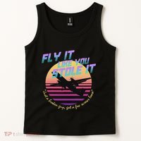 Fly It Like You Stole It Sky King Vaporwave Aesthetic Tank Top thumb 2