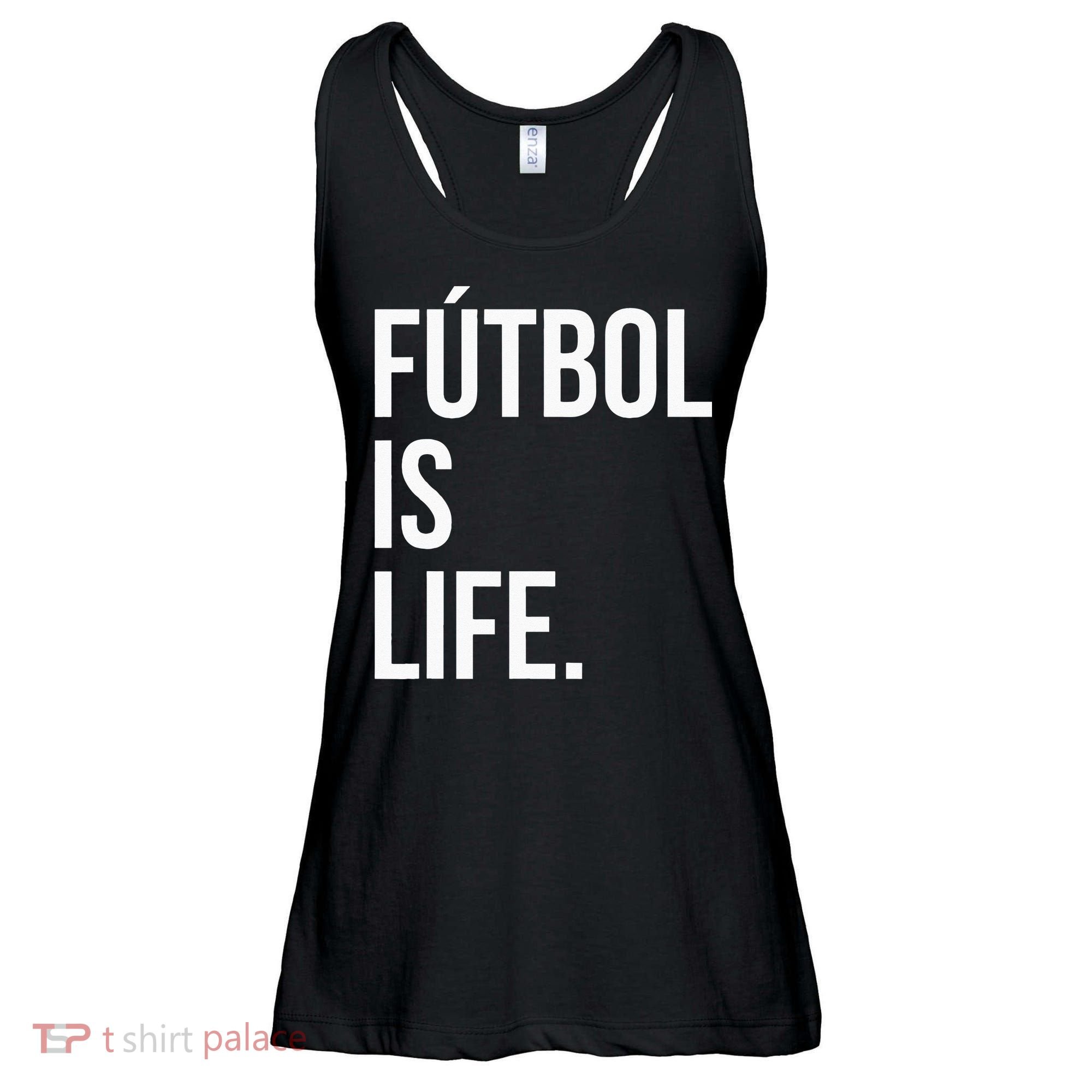 Futbol Is Life Ladies Essential Flowy Tank