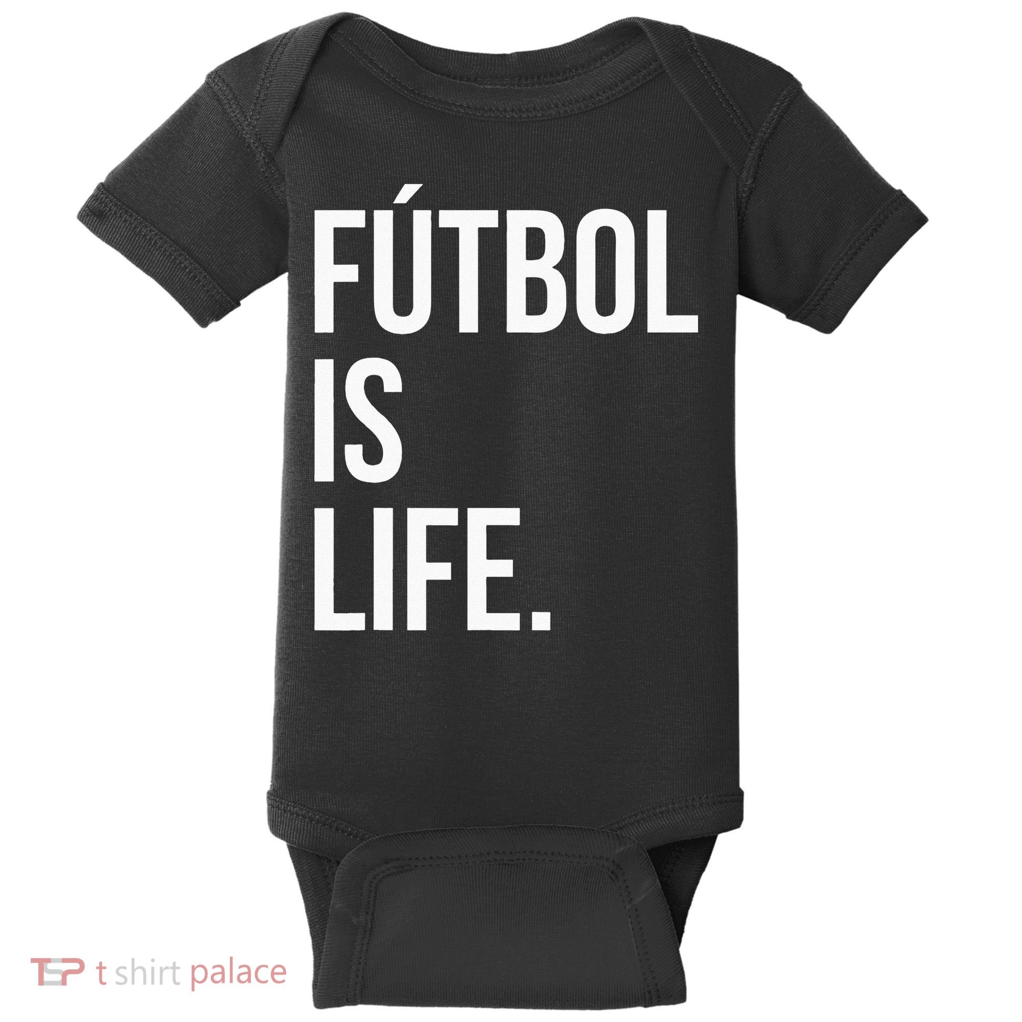 Futbol Is Life Baby Bodysuit