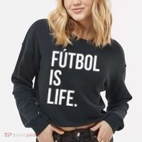 Futbol Is Life Cropped Pullover Crew thumb 2