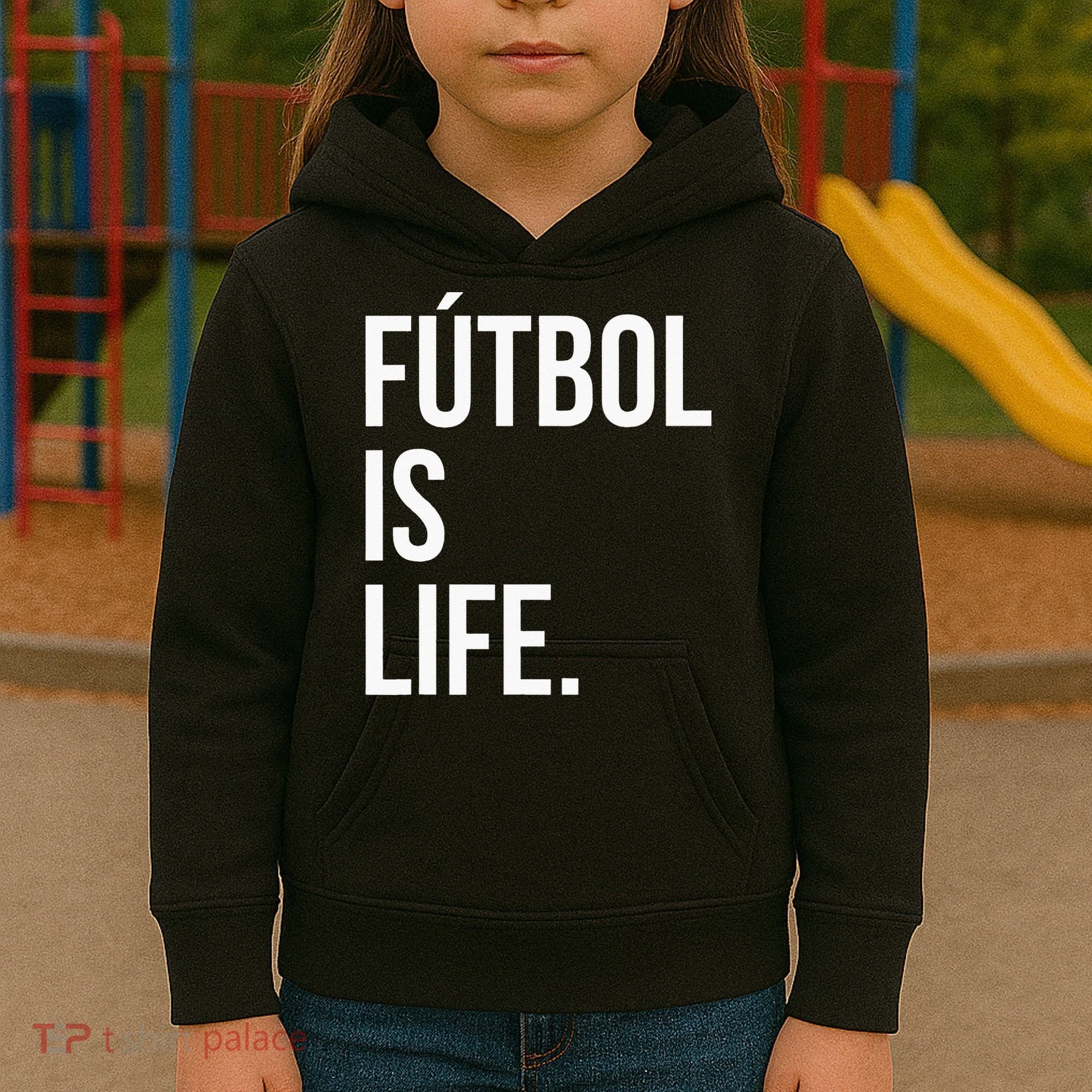 Futbol Is Life Kids Hoodie