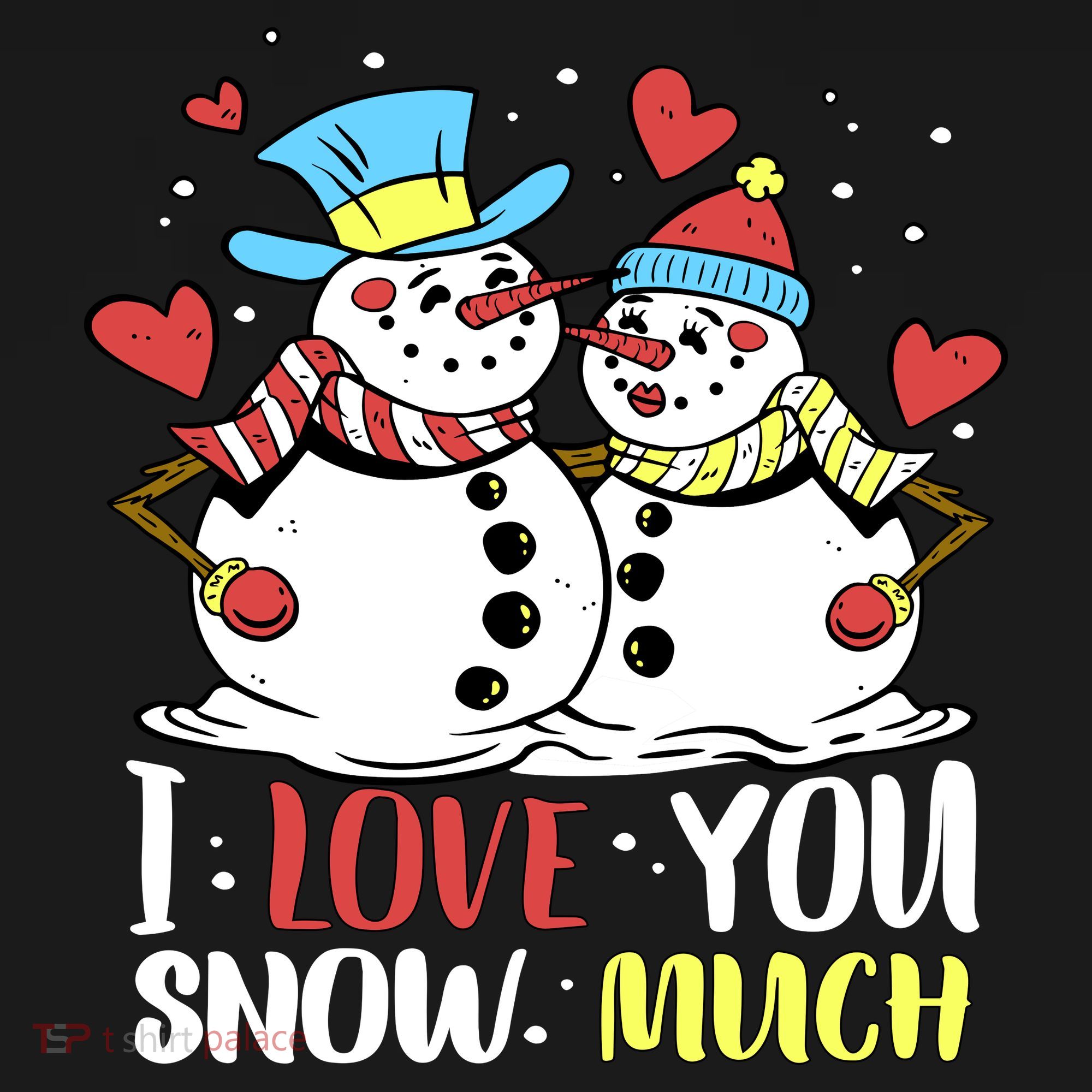 Funny I Love You Snow Much Snowman Women Women's Tank Top