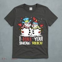Funny I Love You Snow Much Snowman Women T-Shirt thumb 5