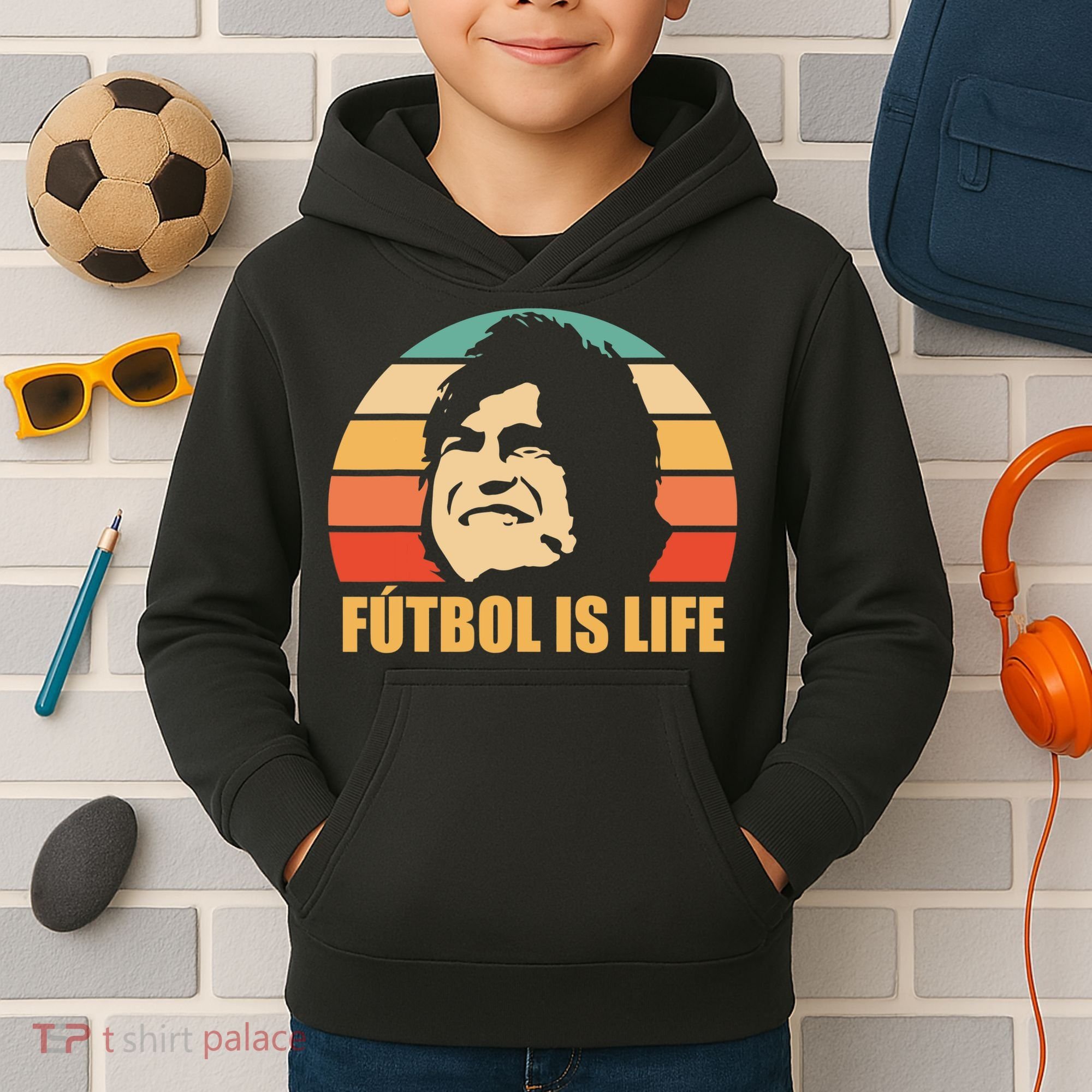 Futbol Is Life Kids Hoodie