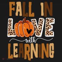 Fall In Love With Learning Teacher Gift Flexfit Unipanel Trucker Cap thumb 2