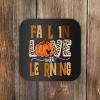 Fall In Love With Learning Teacher Gift Coaster thumb 0