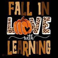 Fall In Love With Learning Teacher Gift Coaster thumb 2