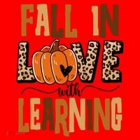 Fall In Love With Learning Teacher Gift Santa Hat thumb 1