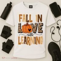 Fall In Love With Learning Teacher Gift Cooling Performance Crew T-Shirt thumb 3