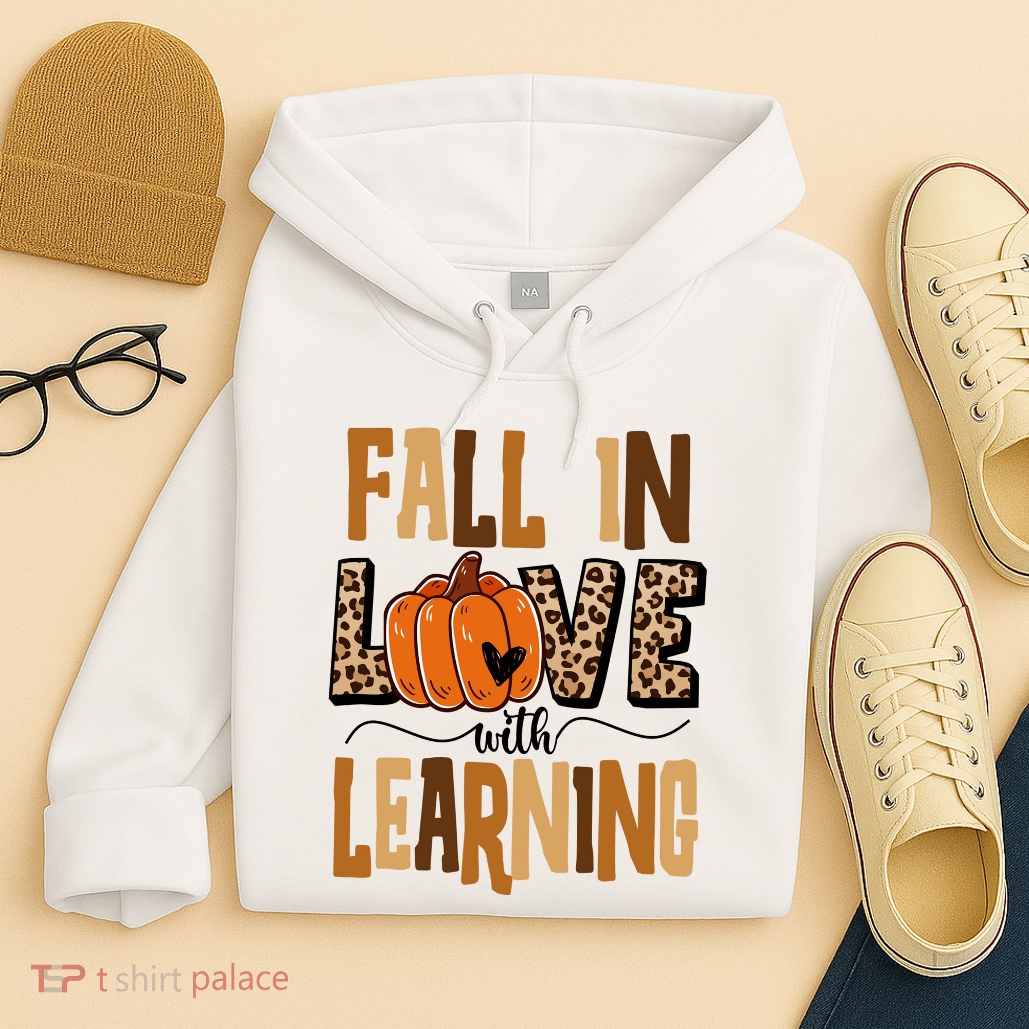 Fall In Love With Learning Teacher Gift Hoodie