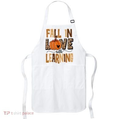 Fall In Love With Learning Teacher Gift Apron