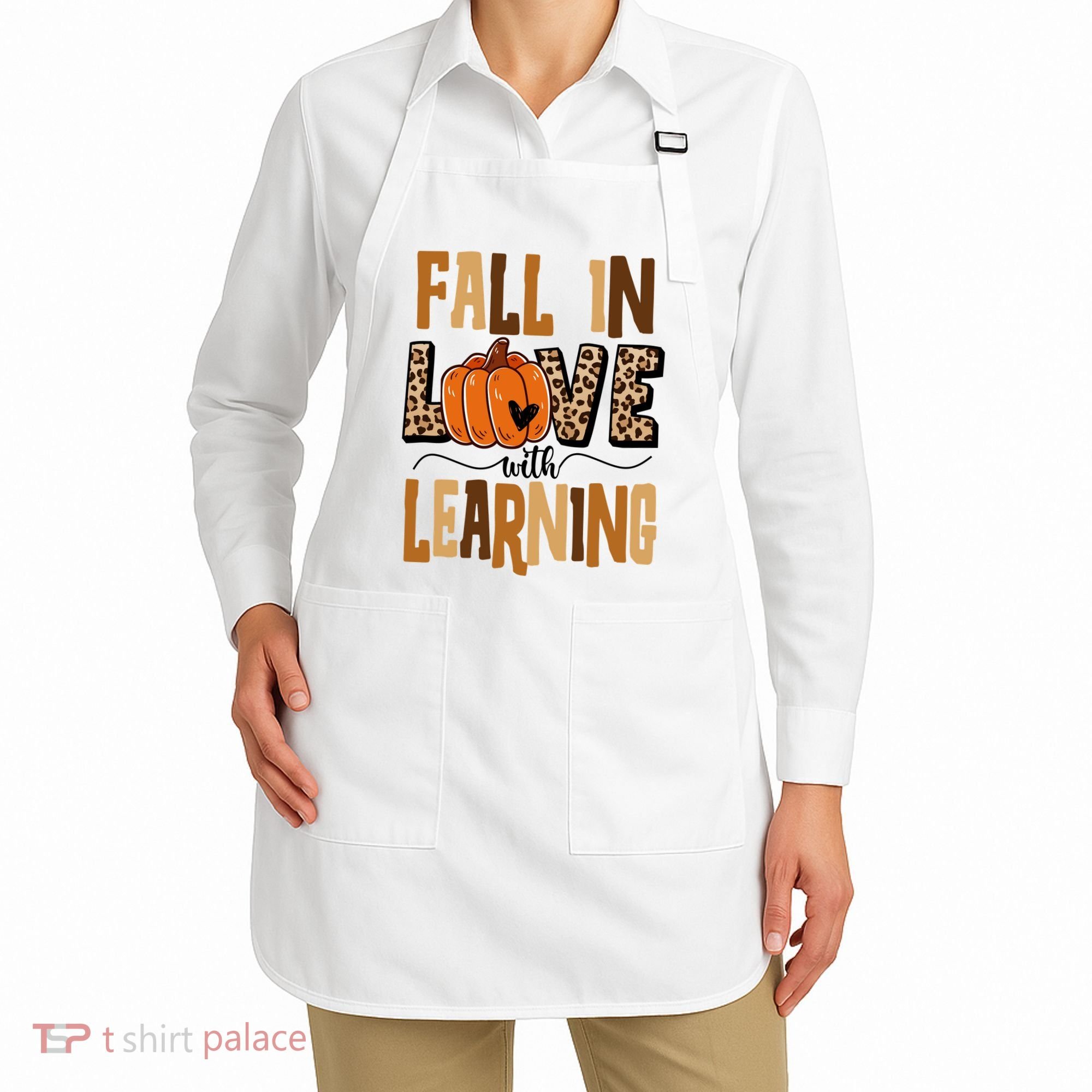 Fall In Love With Learning Teacher Gift Apron