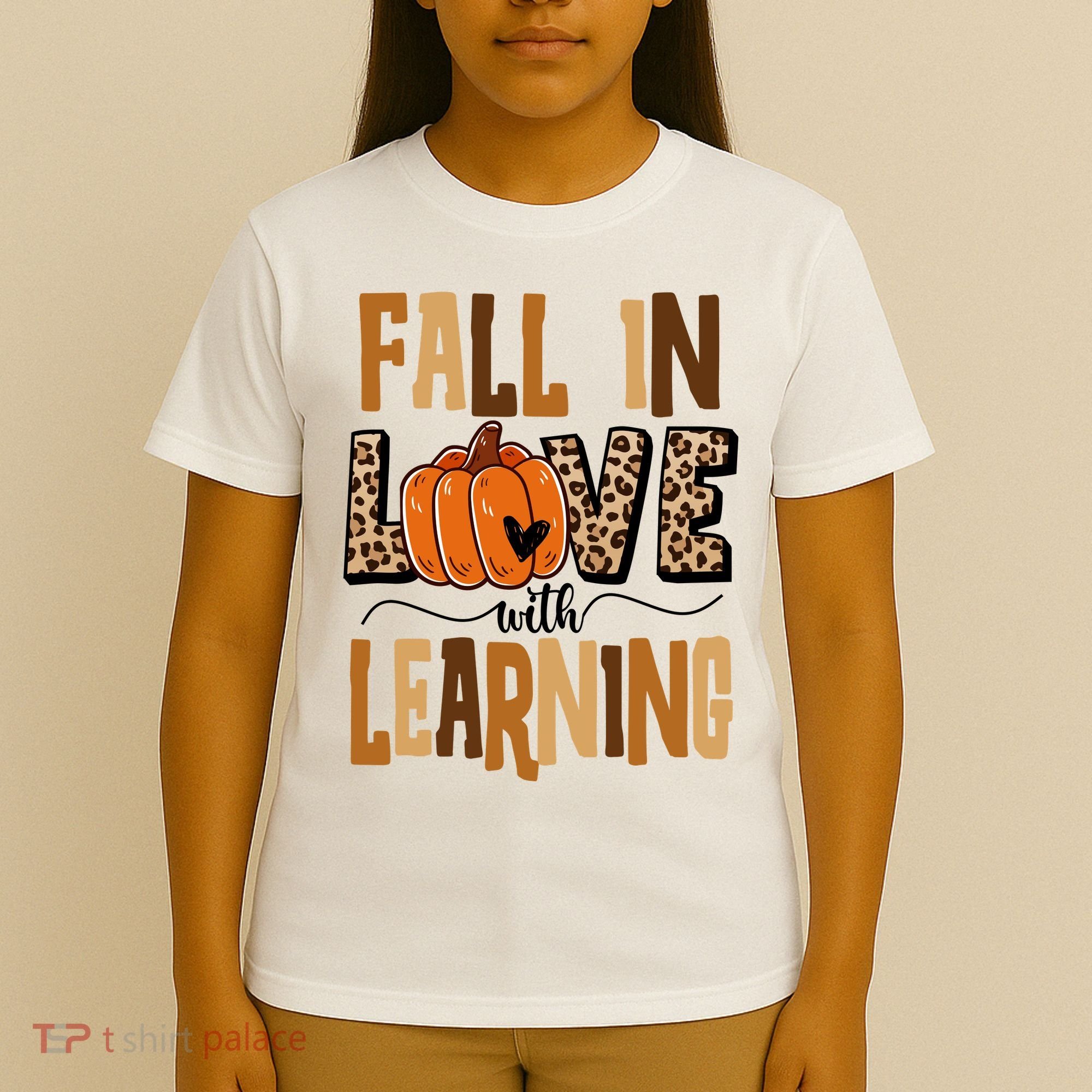 Fall In Love With Learning Teacher Gift T-Shirt
