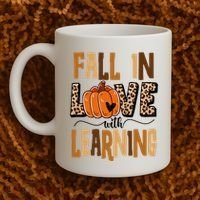Fall In Love With Learning Teacher Gift Coffee Mug thumb 2