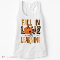Fall In Love With Learning Teacher Gift Women's Tank Top thumb 0