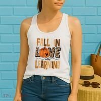 Fall In Love With Learning Teacher Gift Women's Tank Top thumb 2