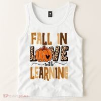 Fall In Love With Learning Teacher Gift Tank Top thumb 2