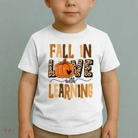 Fall In Love With Learning Teacher Gift Toddler T-Shirt thumb 2