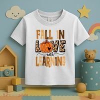 Fall In Love With Learning Teacher Gift Toddler T-Shirt thumb 3