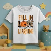 Fall In Love With Learning Teacher Gift Toddler T-Shirt thumb 3