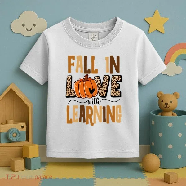 Fall In Love With Learning Teacher Gift Toddler T-Shirt