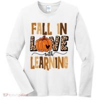 Fall In Love With Learning Teacher Gift Women's Long Sleeve Shirt thumb 0