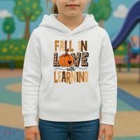 Fall In Love With Learning Teacher Gift Kids Hoodie thumb 3