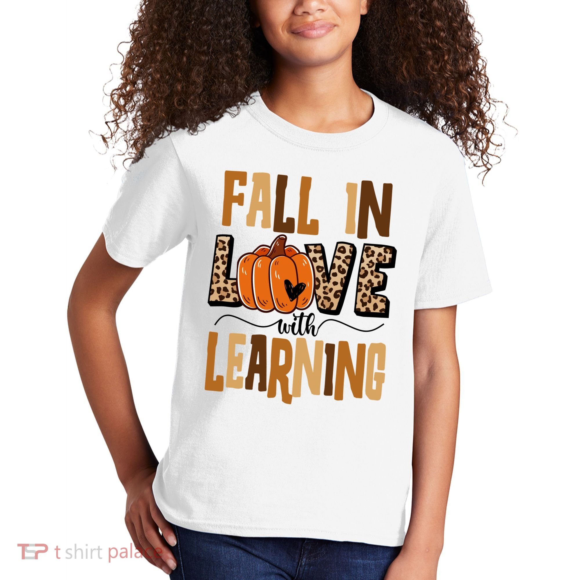Fall In Love With Learning Teacher Gift Kids T-Shirt