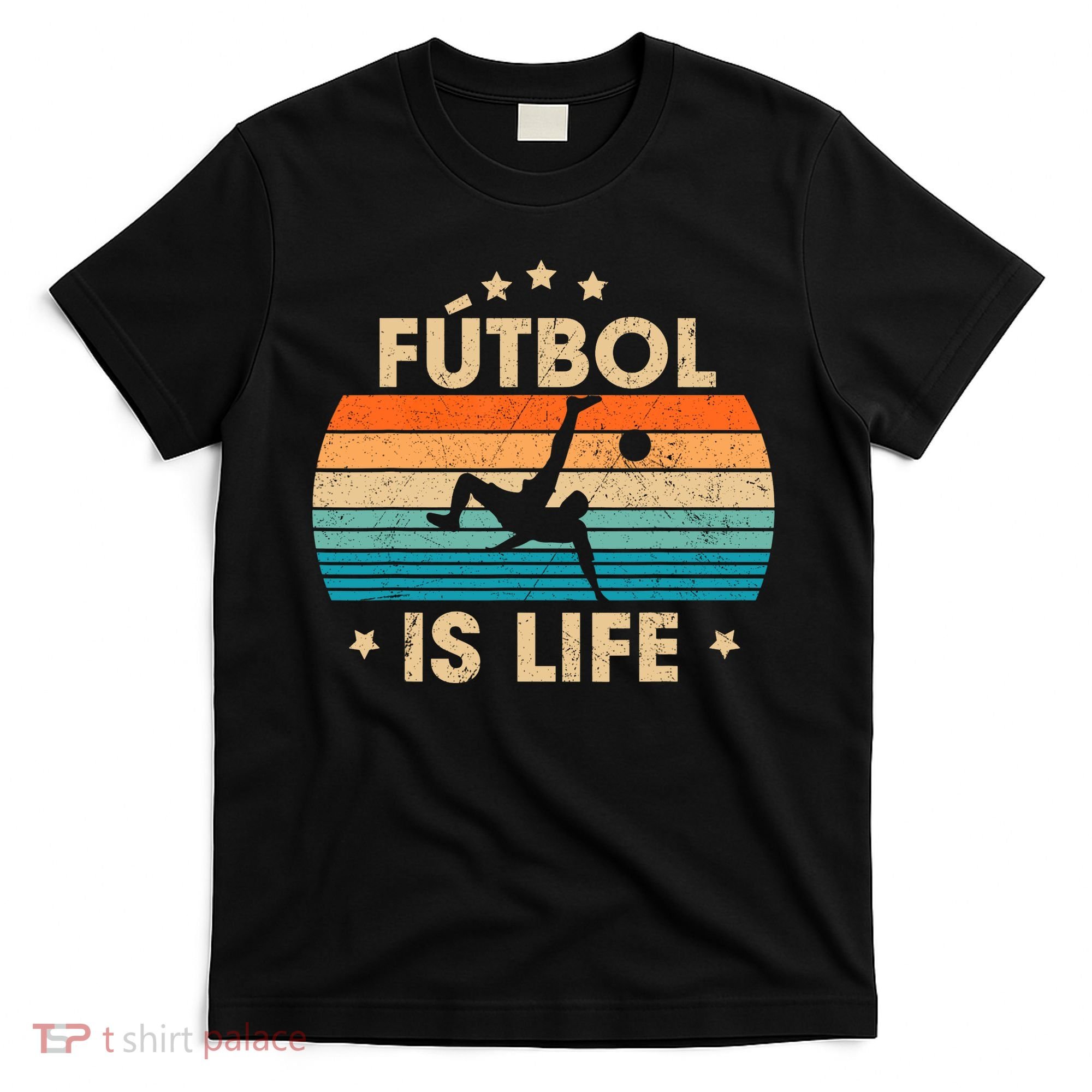 Futbol Is Life Retro Soccer Gift For Player T-Shirt