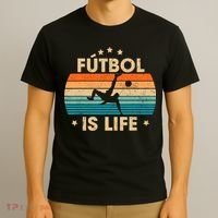 Futbol Is Life Retro Soccer Gift For Player T-Shirt thumb 3
