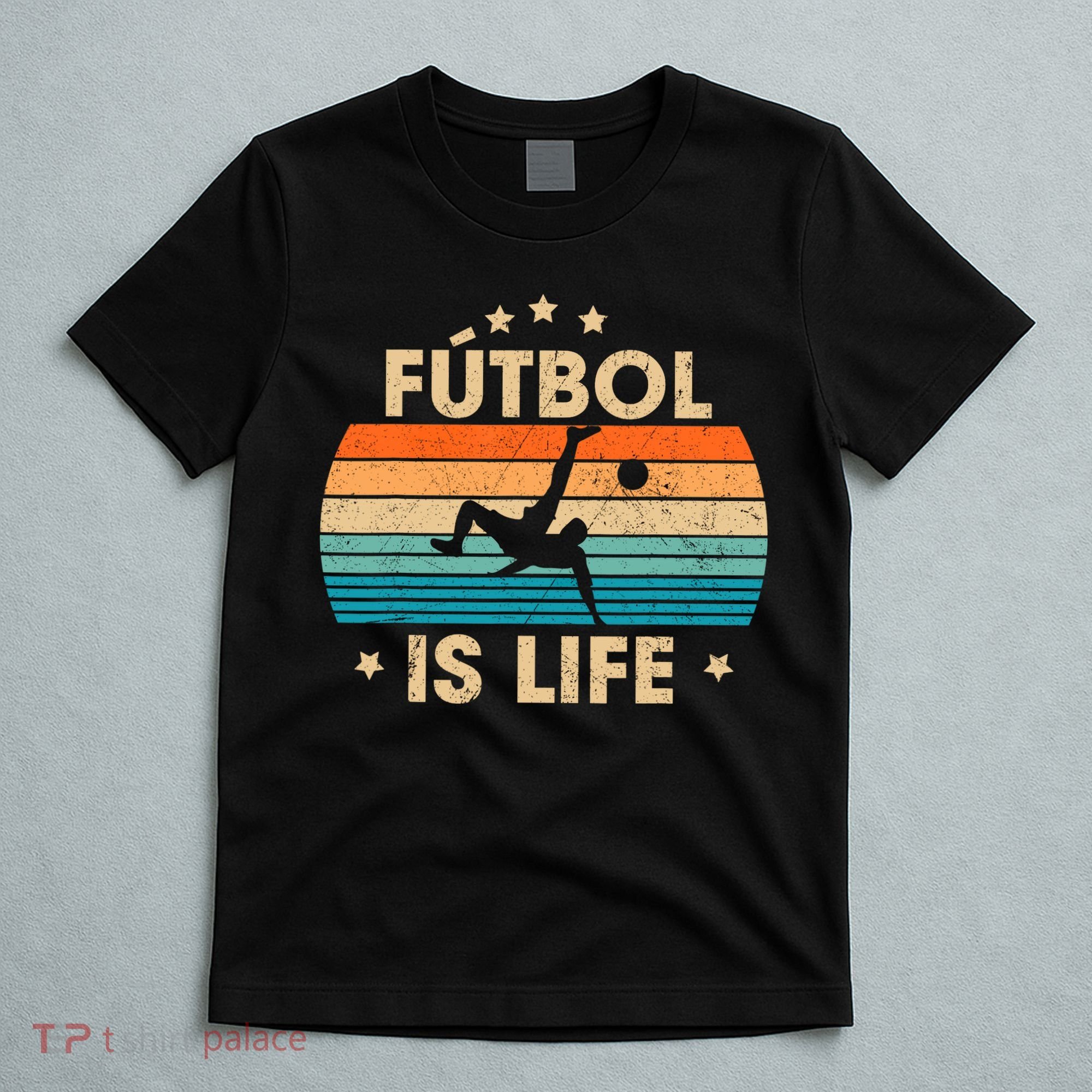 Futbol Is Life Retro Soccer Gift For Player T-Shirt