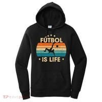 Futbol Is Life Retro Soccer Gift For Player Women's Hoodie thumb 0