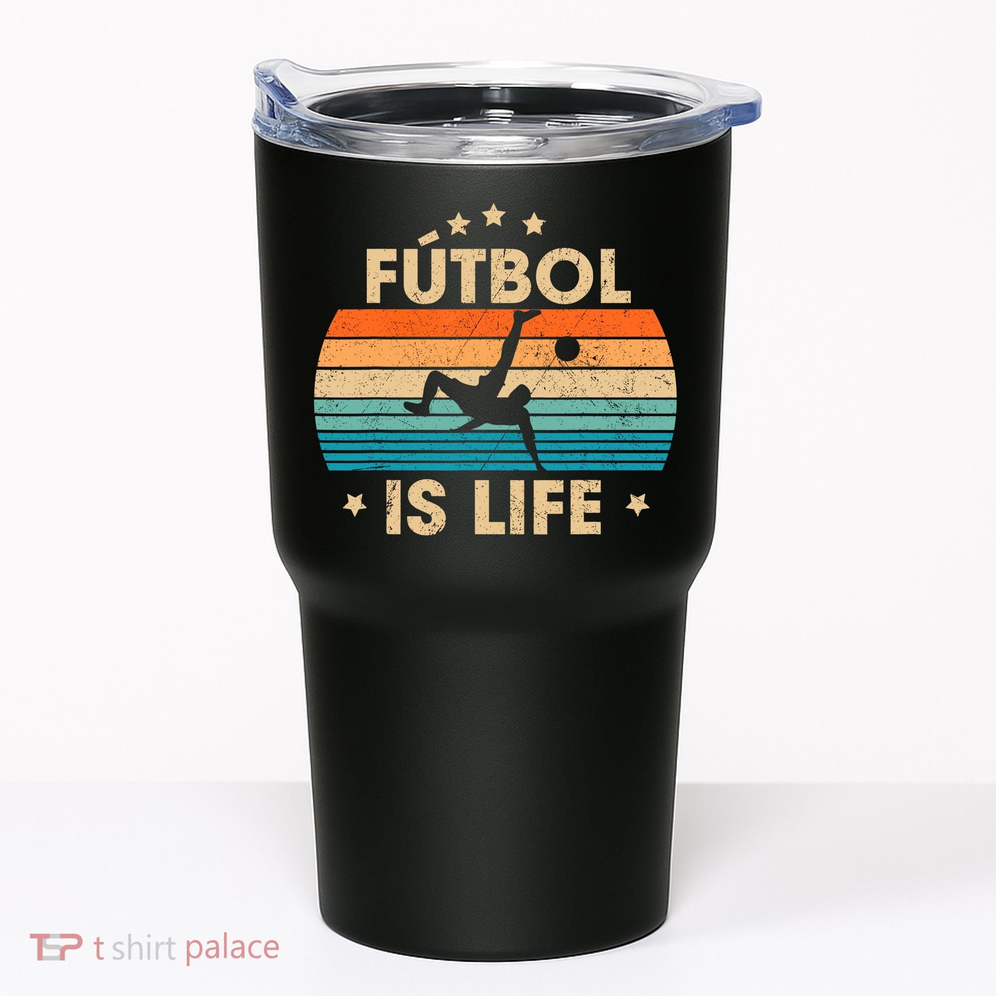 Futbol Is Life Retro Soccer Gift For Player Tumbler