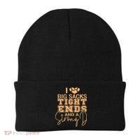 Funny I Love Big Sacks Tight Ends And A Strong D Beanie thumb 0