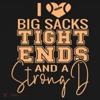 Funny I Love Big Sacks Tight Ends And A Strong D Women's Hoodie thumb 2