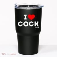 Funny I Love Cocktails Drinking Pun Gift Tumbler thumb 0