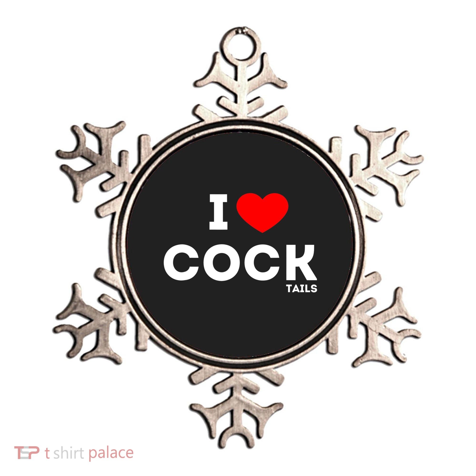 Funny I Love Cocktails Drinking Pun Gift Ornament
