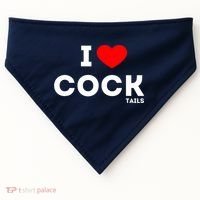 Funny I Love Cocktails Drinking Pun Gift USA-Made Doggie Bandana thumb 0