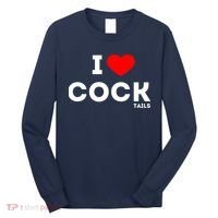 Funny I Love Cocktails Drinking Pun Gift Long Sleeve Shirt thumb 0