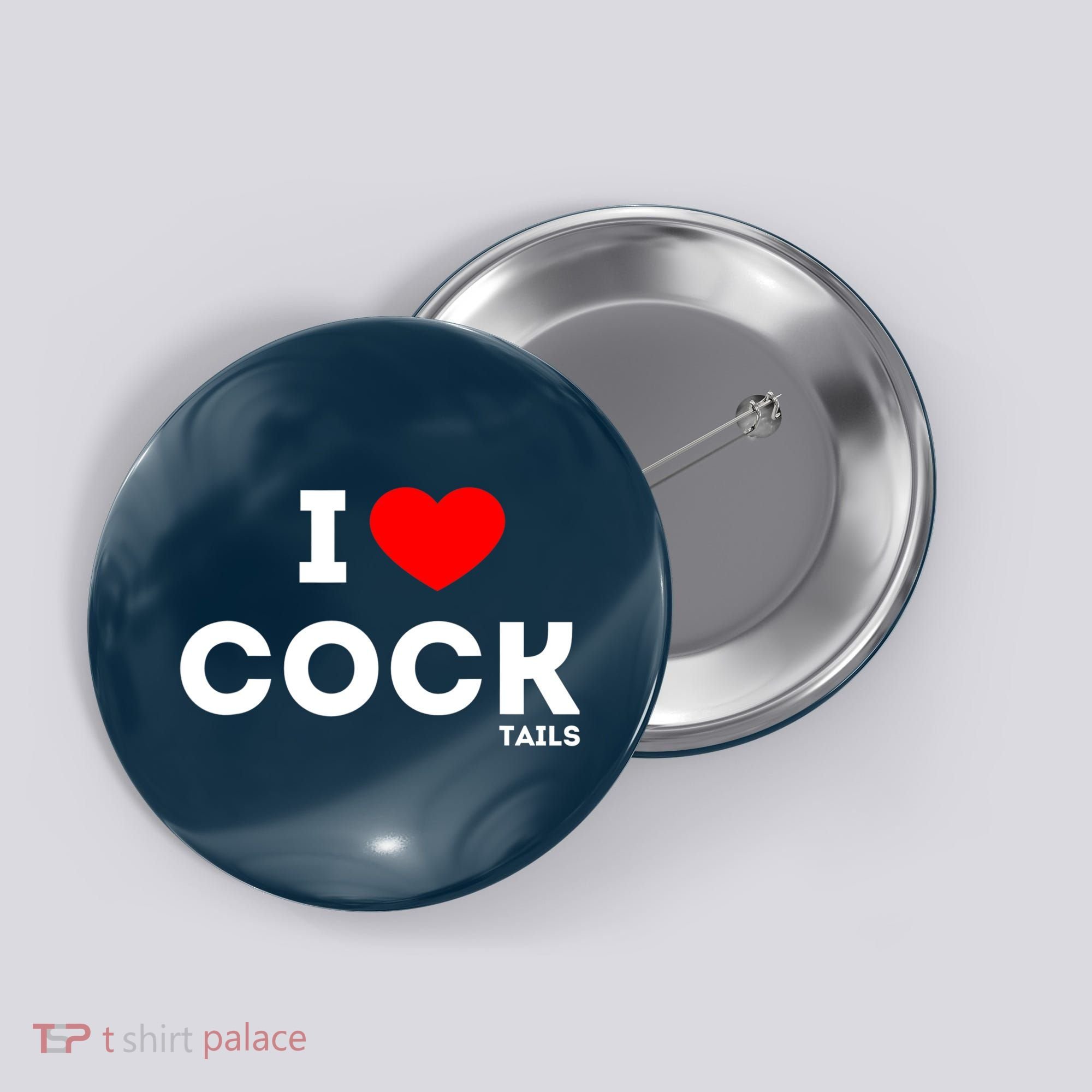 Funny I Love Cocktails Drinking Pun Gift Button