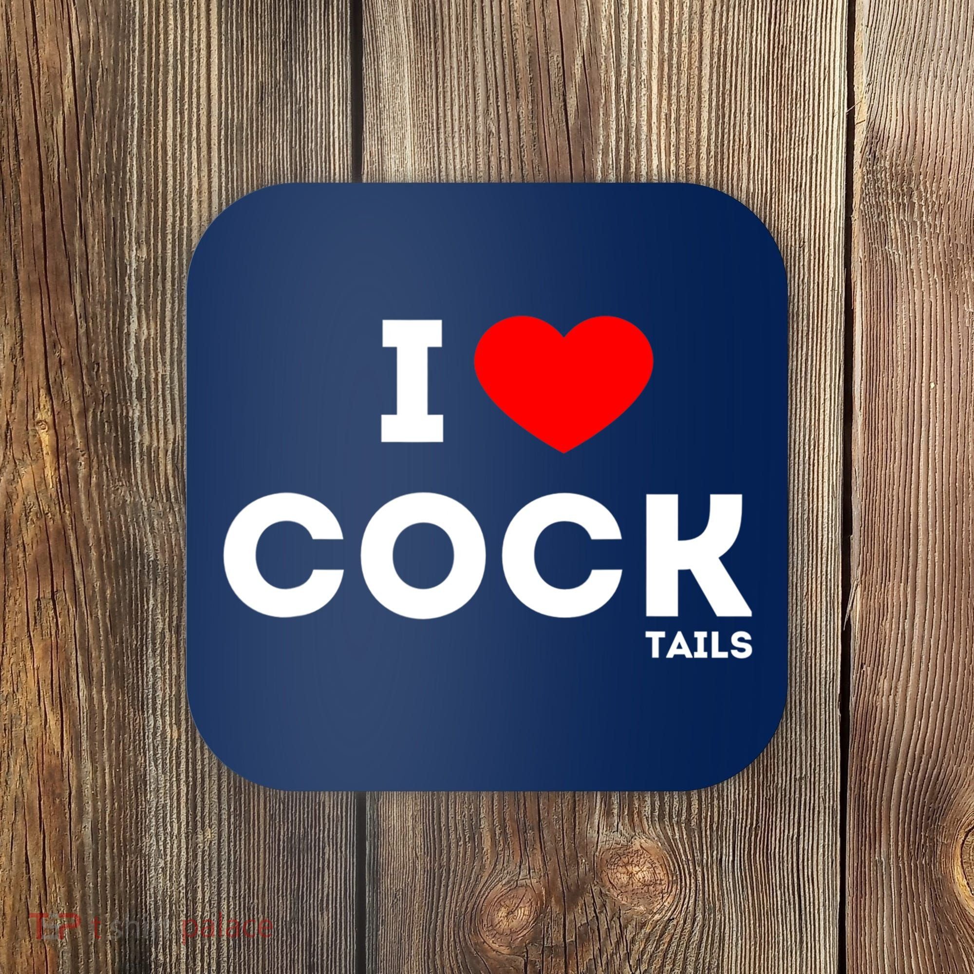 Funny I Love Cocktails Drinking Pun Gift Coaster