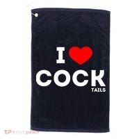 Funny I Love Cocktails Drinking Pun Gift Golf Towel thumb 0