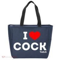 Funny I Love Cocktails Drinking Pun Gift Tote Bag thumb 0