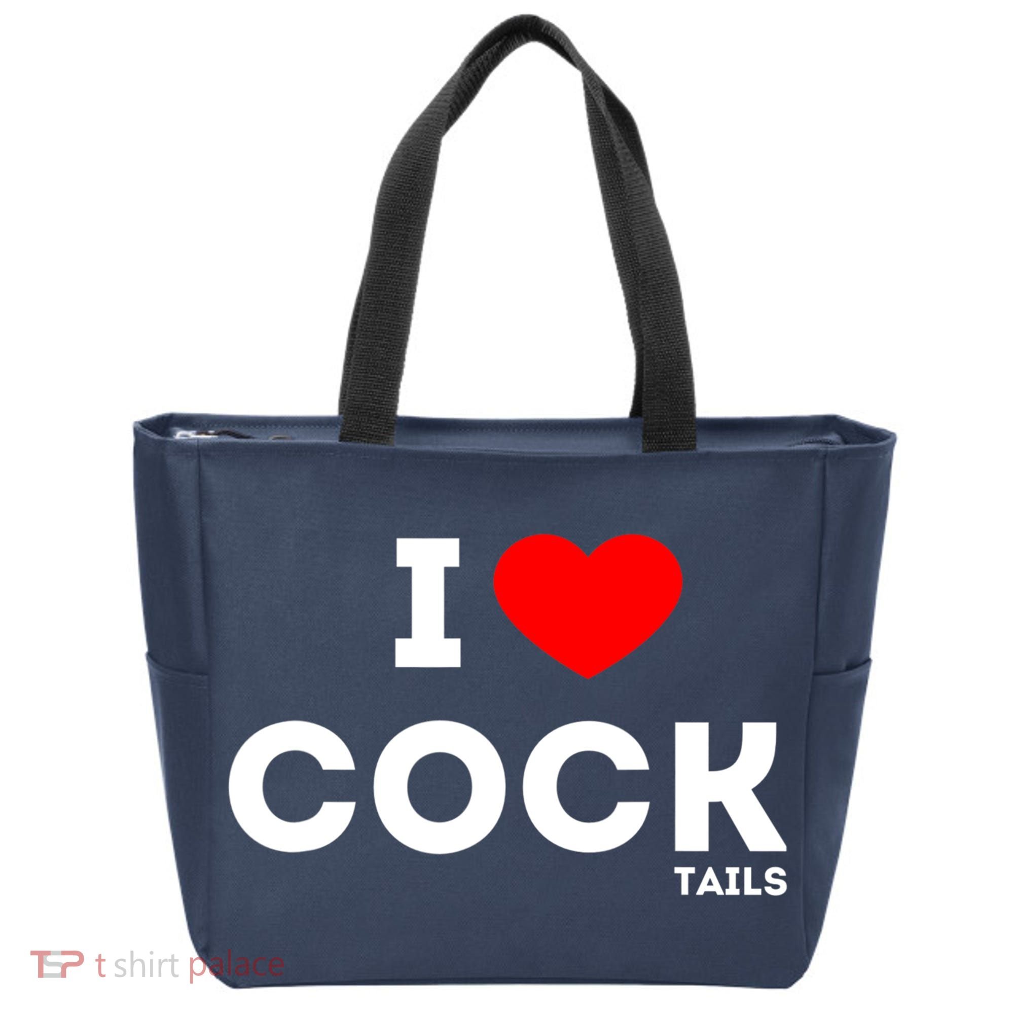 Funny I Love Cocktails Drinking Pun Gift Tote Bag