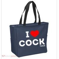 Funny I Love Cocktails Drinking Pun Gift Tote Bag thumb 2