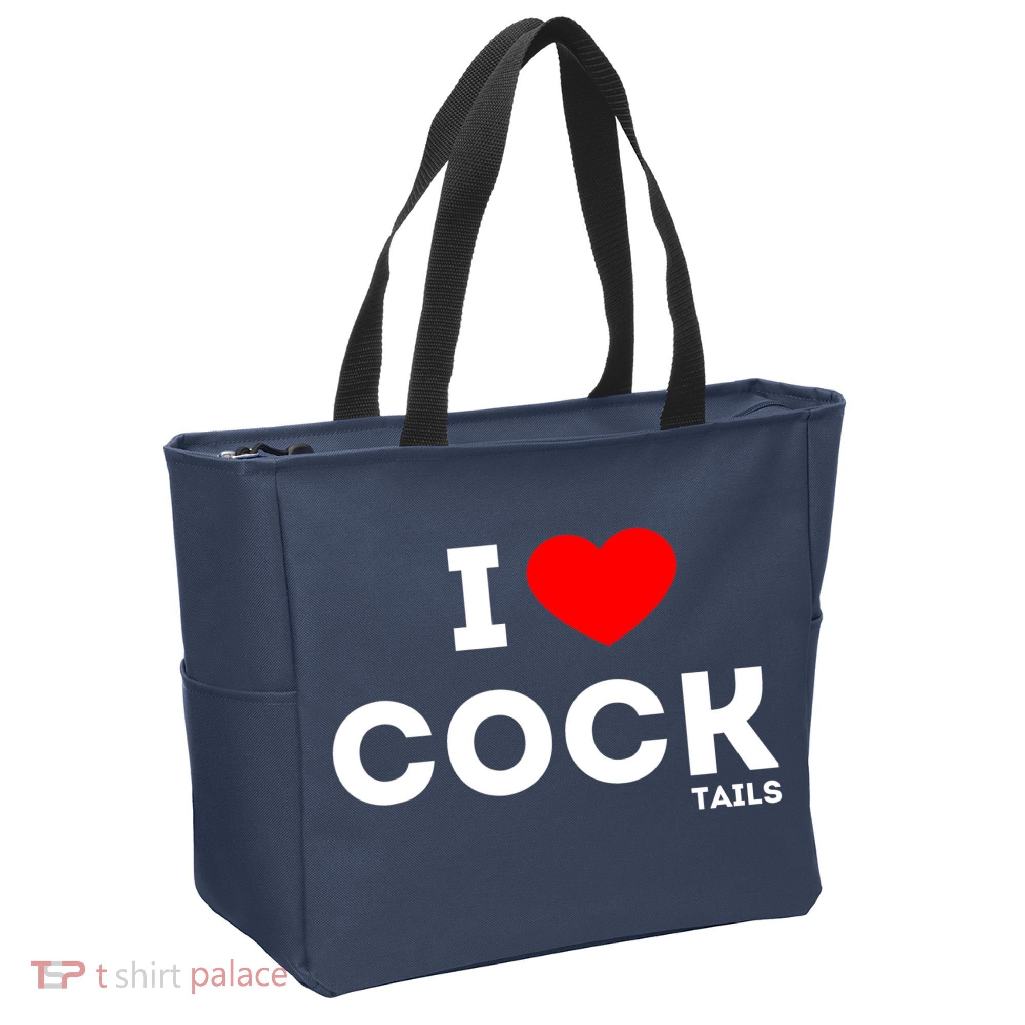 Funny I Love Cocktails Drinking Pun Gift Tote Bag