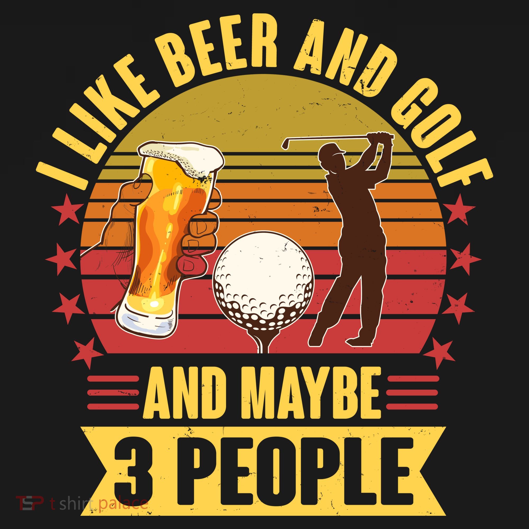 Funny I Like Beer And Golf And Maybe 3 People Women's Hoodie