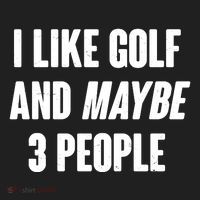 Funny I Like Golf And Maybe 3 People Hat thumb 2